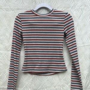 Striped Longsleeve Crew Neck Shirt